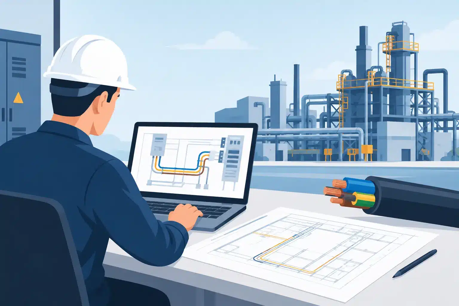 Kabelberekening industriële installatie maken