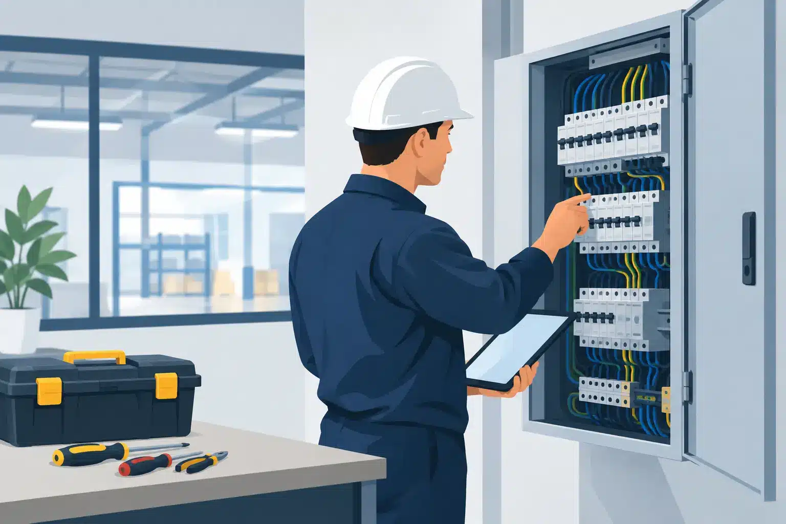 Onderhoud elektrische installatie bedrijf plannen